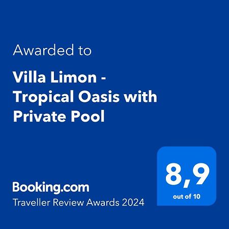 Villa Limon - Tropical Oasis With Private Pool خافييا المظهر الخارجي الصورة